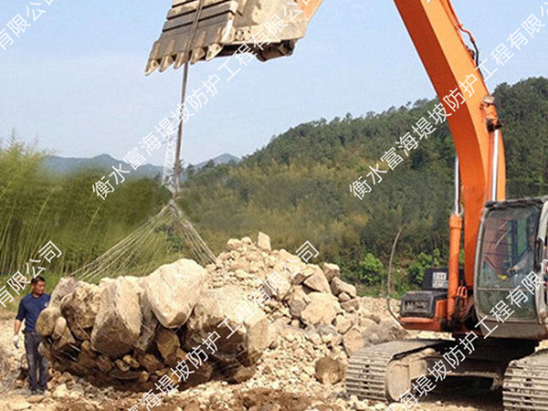 填海拋石鋼絲網(wǎng)兜